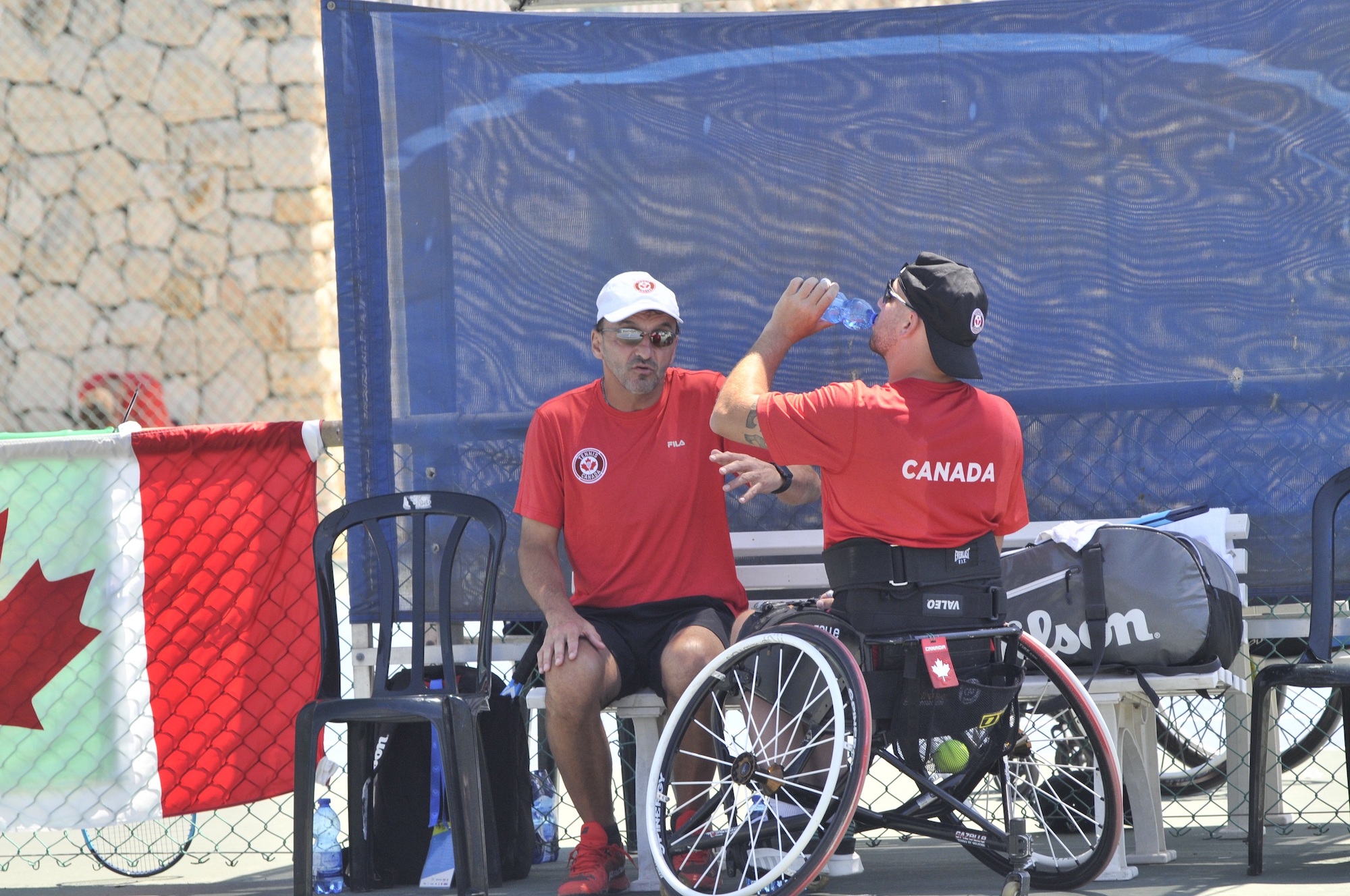 wheelchair player and coach