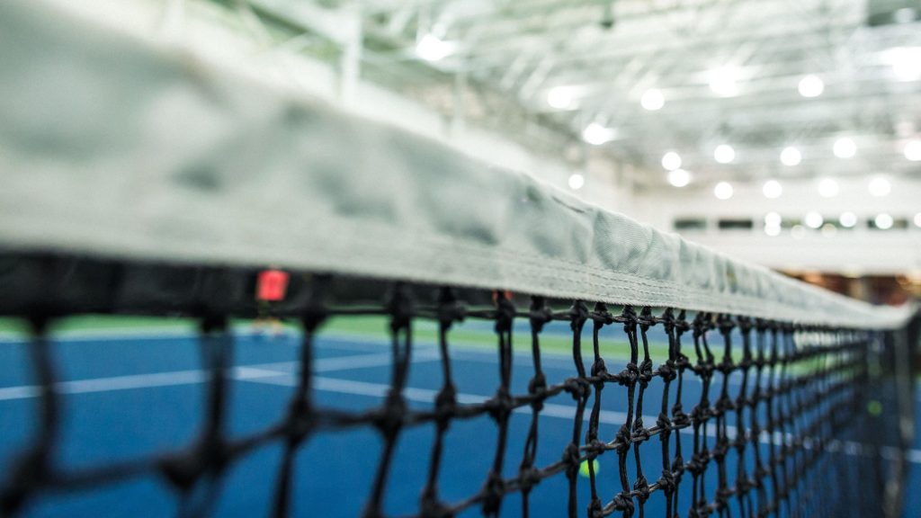 tennis net stock photo