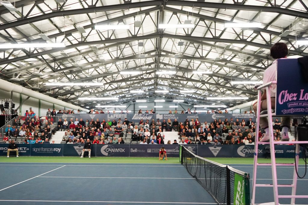 Court view of the crowd at the Drummondville challenger