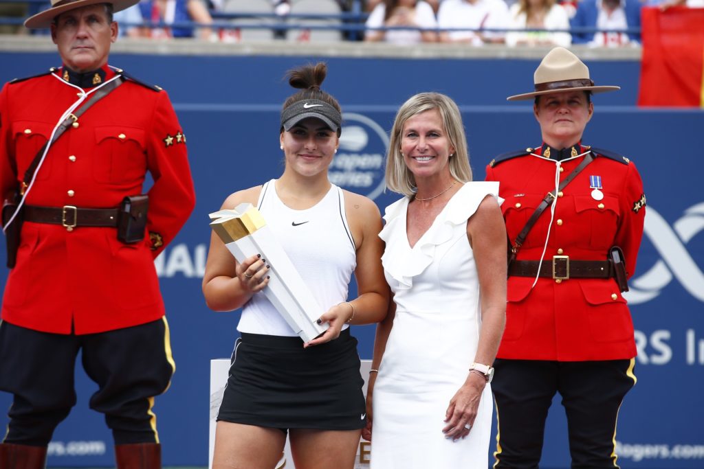 Jennifer Bishop and Bianca - Rogers cup win