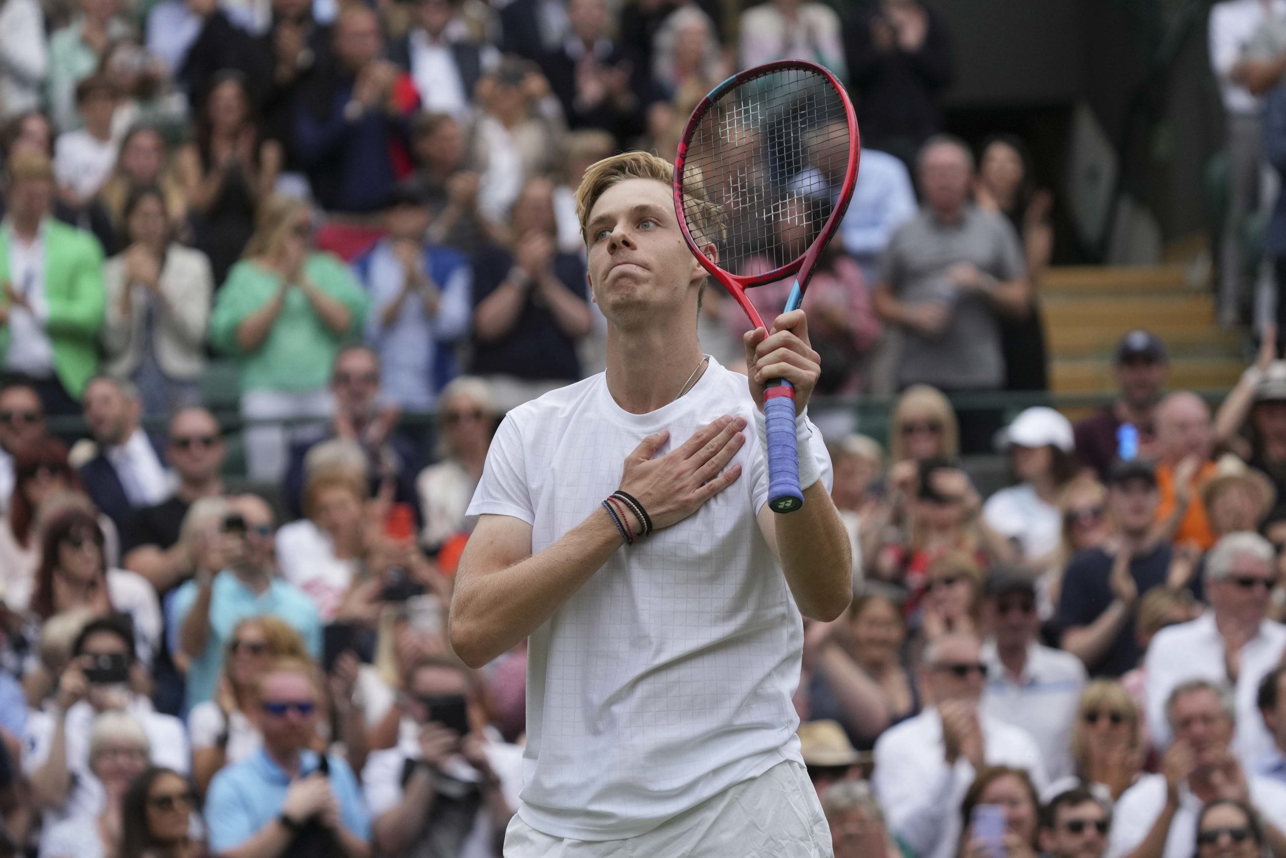 Shapovalov falls short in Wimbledon semi-final thriller to Djokovic