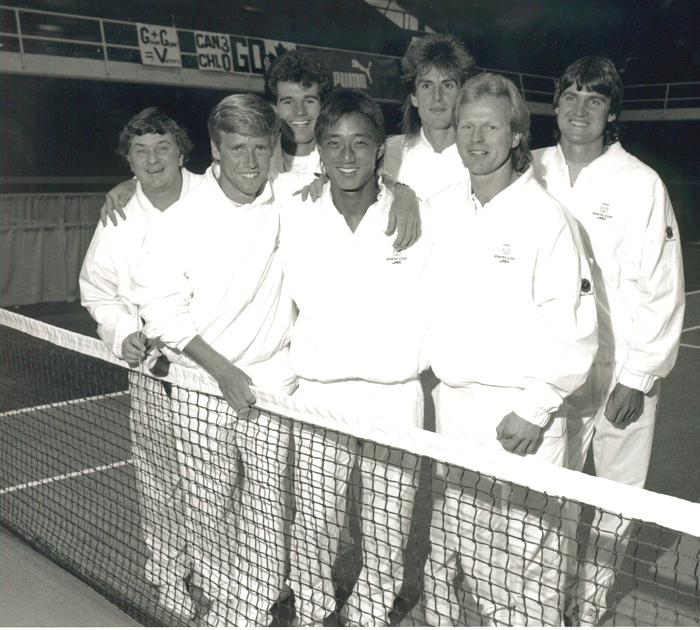 Canada's Davis Cup team in 1990
