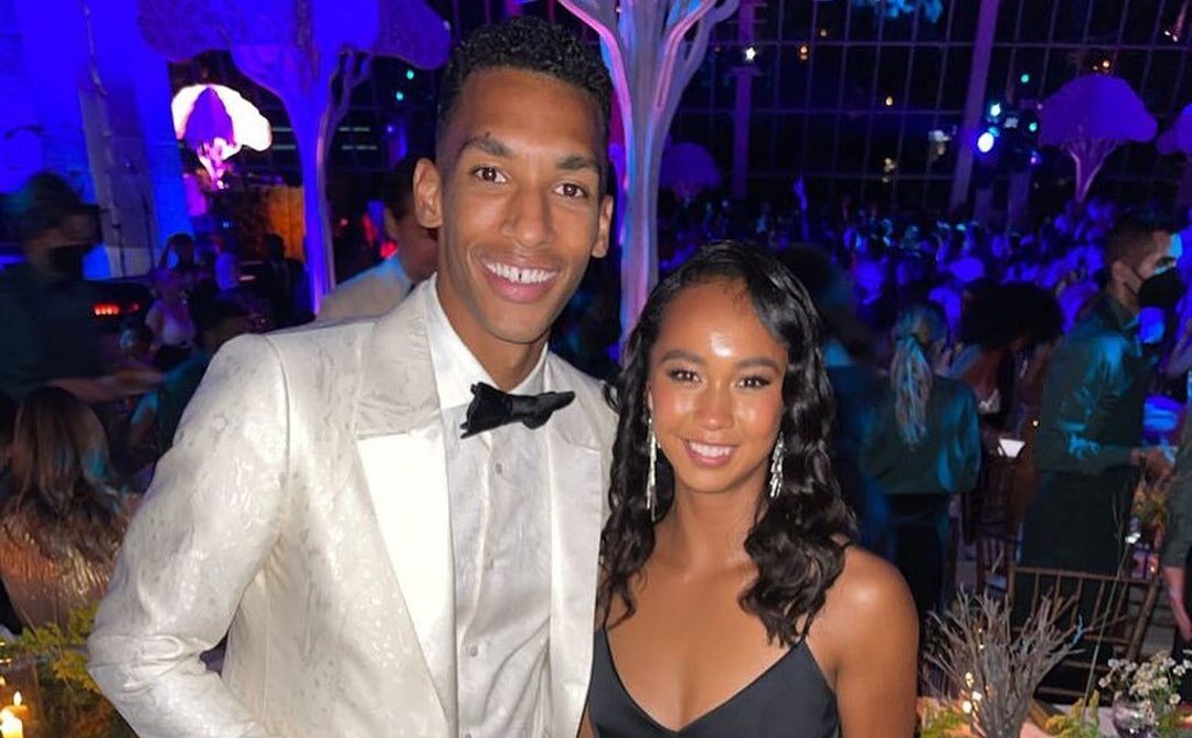 Félix Auger-Aliassime and Leylah Fernandez at the MET Gala