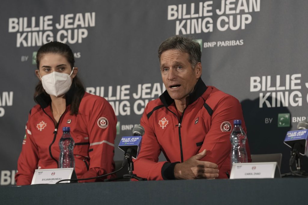 Sylvain Bruneau press conference 2021 Billie Jean King Cup Finals