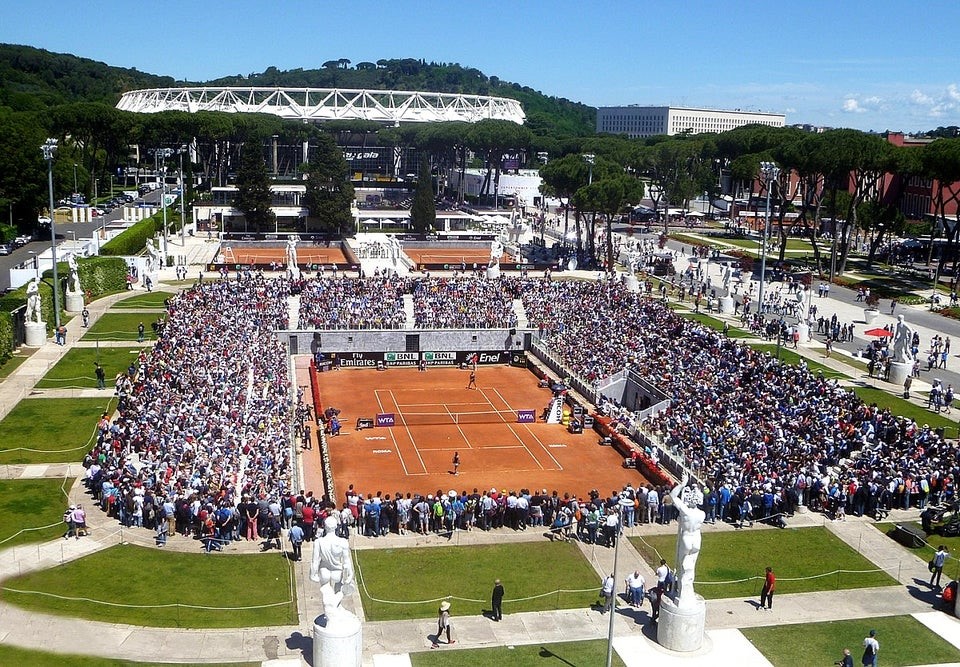 Italian Open Court Pietrangeli viewd from above