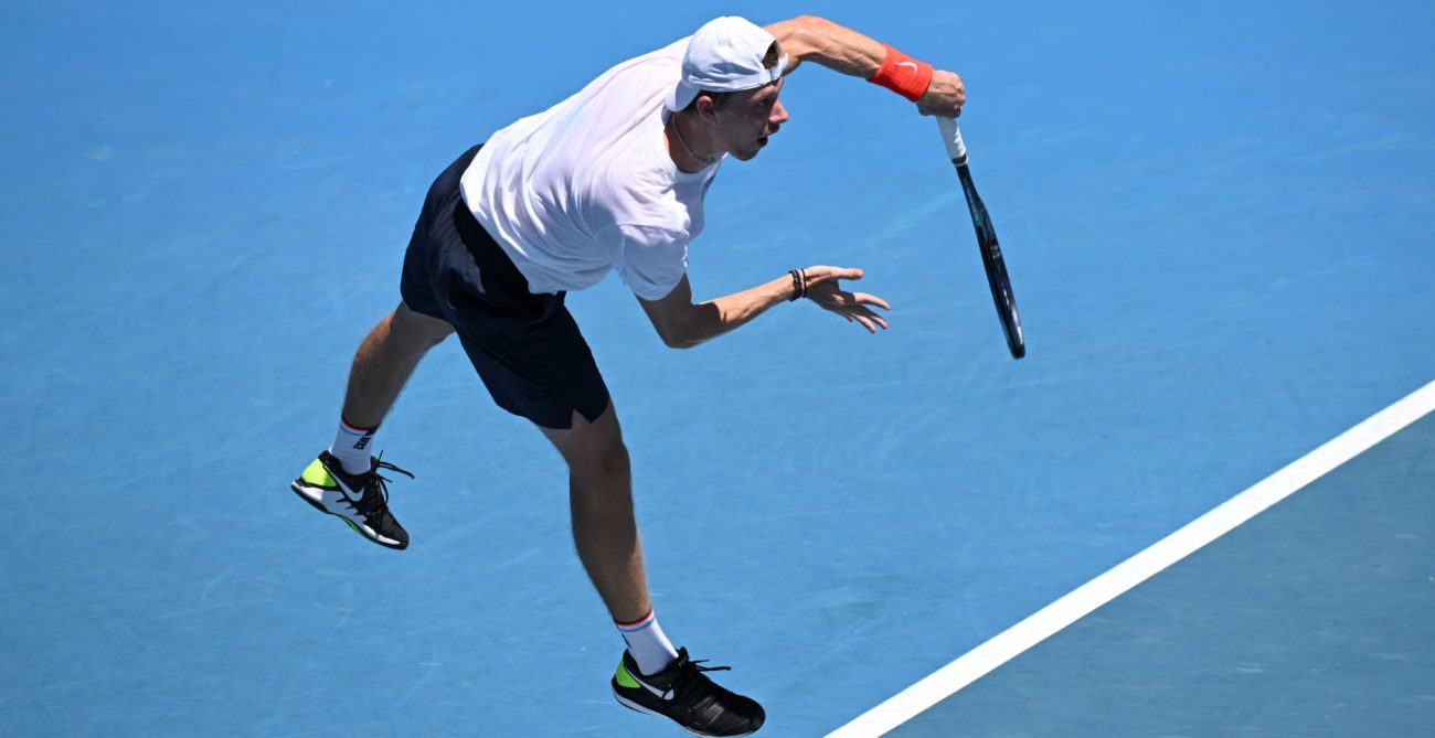 Denis SHapovalov practice Australian Open 2022