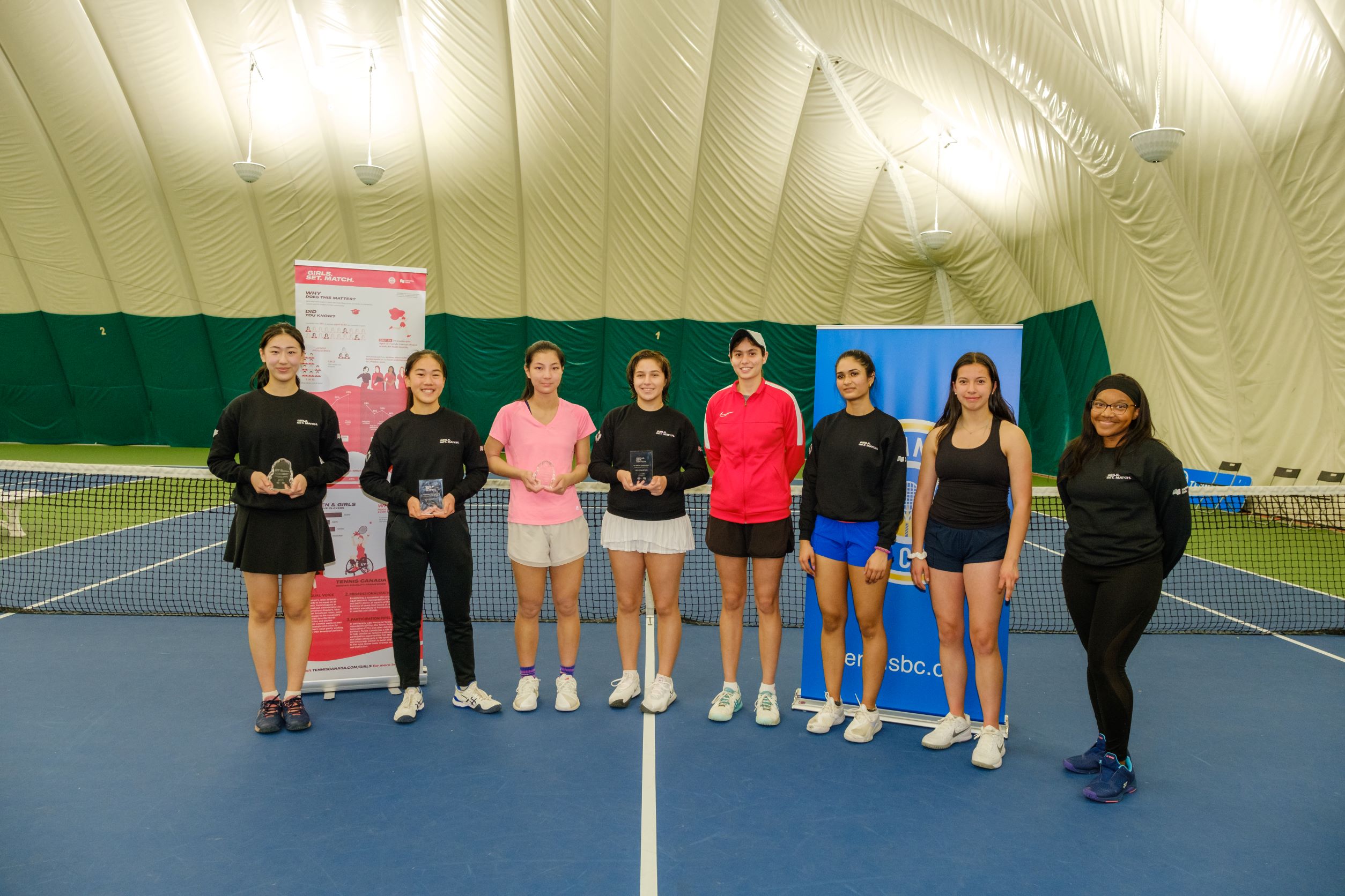 Gedeeltelijk deelnemen Melancholie Inaugural Girls. Set. Match. Tie-break Tournament presented by National  Bank held on Saturday - Tennis Canada