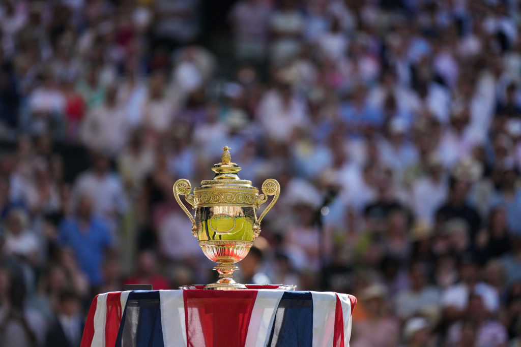 Wimbledon Trophy on Centre Court