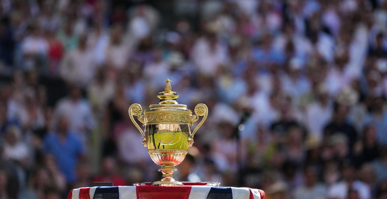 Wimbledon Trophy on Centre Court