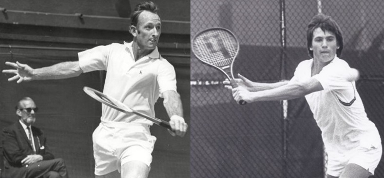 Laver and Connell playing