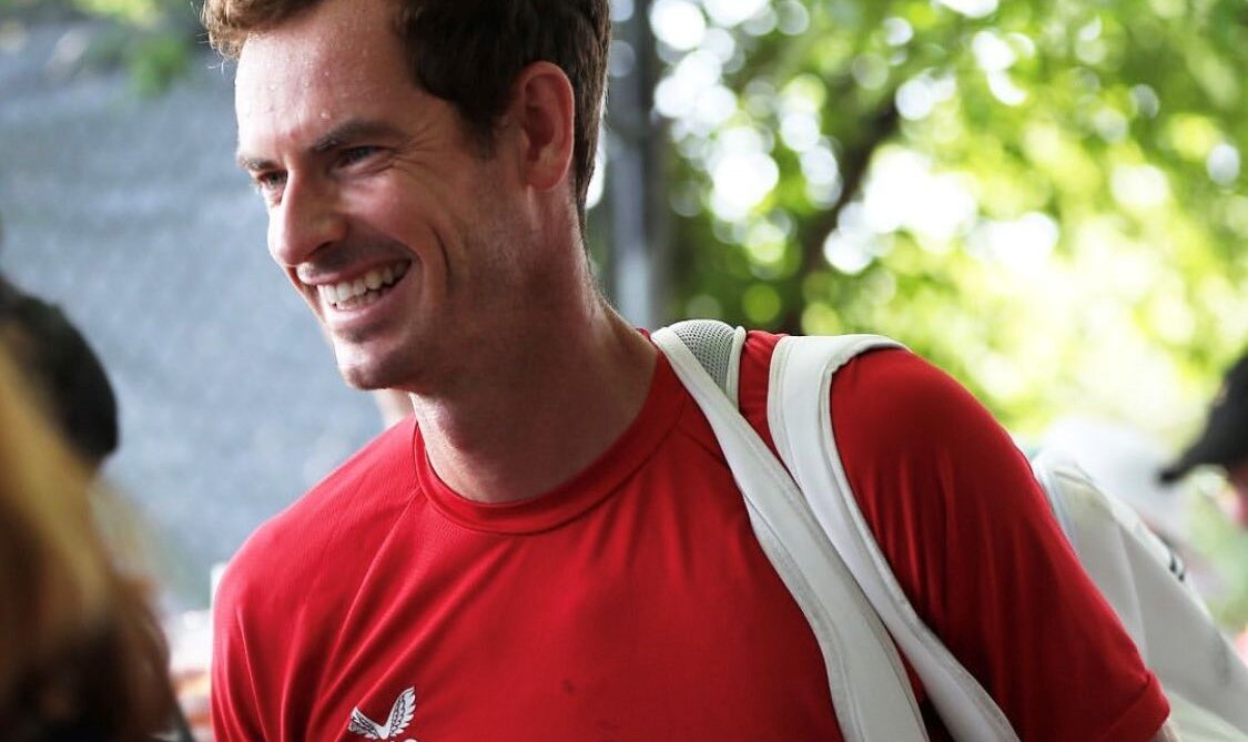 Andy Murray smiles