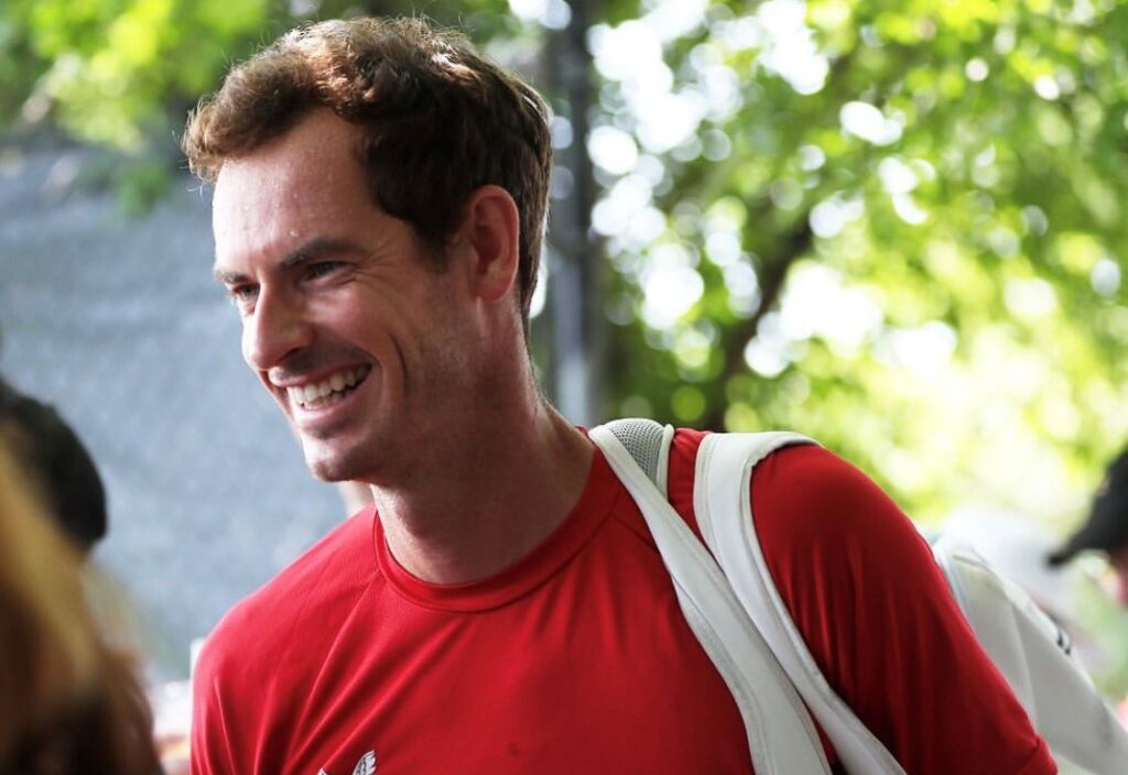 Andy Murray smiles