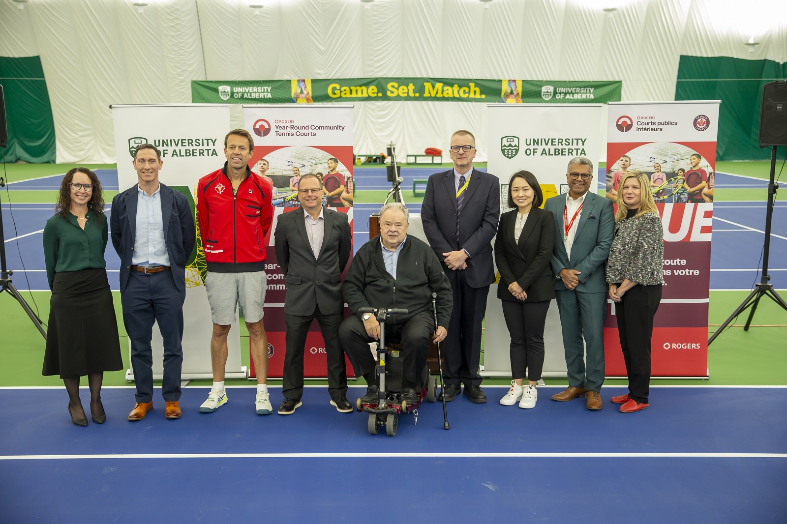 Tennis Canada and Rogers host grand openings of year-round tennis court facilities in Edmonton, AB and Waterloo, QC