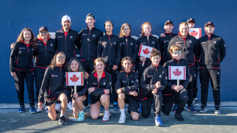 Canadian roster junior BJK cup Davis Cup World Junior Team